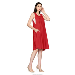 Vestido de rayón informal 100% para mujer, fabricante personalizado de Bali, ropa de verano, patrón sólido colorido, tipo superior, camisa, tela larga corta - Product Image 1