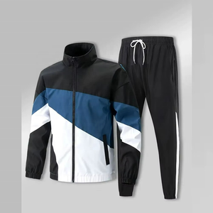 Conjunto Deportivo Personalizado con Bordado de Esqueleto, Sudadera con Cremallera Completa y Pantalones Deportivos, Dos Piezas, Traje Deportivo para Hombre - Product Image 4