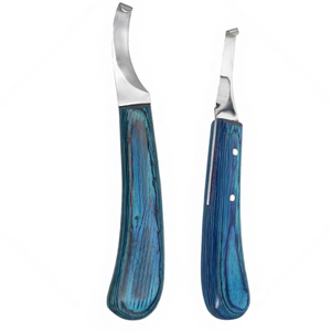Juego de 2 Cuchillas de Doble Filo de Acero Inoxidable para Pezuñas, Instrumentos Quirúrgicos Veterinarios para Recortar Pezuñas - Product Image 2