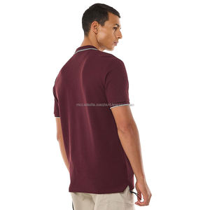 Nardon Apparel Polos personnalisés durables en coton biologique de haute qualité-Polos ajustés décontractés à manches courtes, solides - Product Image 2