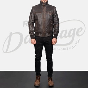 Parka utilitaire marron expresso symétrique à double fermeture éclair, col montant côtelé, multi-poches, vente en gros - Product Image 4