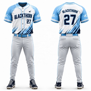 Uniforme de Béisbol Personalizado con Sublimación Completa, 100% Poliéster, Servicio OEM, Ropa de Softbol para Adultos, Manga Corta, Logotipo Frontal - Product Image 5