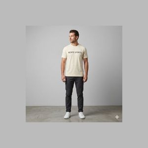 เสื้อยืดโอเวอร์ไซส์ผู้ชายไซส์ใหญ่ ผลิตจากวัสดุรักษ์โลก เสื้อยืดฤดูร้อนเนื้อผ้านุ่ม ทันสมัย สไตล์วินเทจ ลวดลายกราฟิกดอกทานตะวันและผีเสื้อ - Product Image 4