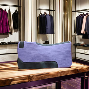 Tapis de selle Western Feltpad Style de saut à cheval unique Coquille en cuir de dressage avec tissu de rembourrage en coton et laine - Product Image 1