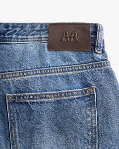 Pantalon long en jean pour homme, coupe droite, taille mi-haute, non extensible, formel, respirant, anti-boulochage, en Spandex/Coton, idéal pour le lavage. - Product Image 3