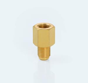 ชุดอะแดปเตอร์เกจวัดทองเหลืองขนาด 1/4 จำนวน 15 ชิ้น เกลียว 7/16-20 ถึง 1/8-27 มุม 45 องศา SAE แรงดันสูง 1050 PSI สำหรับระบบ HVAC และทำความเย็น - Product Image 5