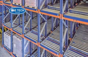 Vietnam Industrial Carton Flow <b>Racking</b> Cold Rolled Steel Frame Smooth Gravity Roller Track FIFO for Automotive Parts Storage - Product Image 3