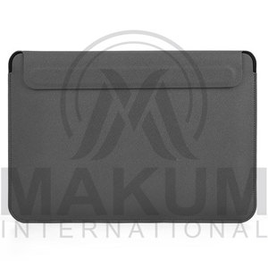 Brown Leather <b>Laptop</b> <b>Sleeve</b> Case with Magnetic Closure for MacBook and Other <b>Laptops</b> - Product Image 4