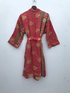 มาใหม่ล่าสุด Kantha เสื้อแจ็คเก็ตสั้นผ้าฝ้ายแฮนด์เมดแฮนด์เมดวินเทจผ้าฝ้าย Kantha ผ้าห่มแจ็คเก็ตสําหรับผู้หญิง - Product Image 6