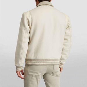 แจ็คเก็ตบอมเบอร์กันน้ำแบบสั่งทำขายส่ง OEM แบบกลับด้านได้ สีพื้น ผ้าแคนวาสคุณภาพดีที่สุด แขนยาว ทนทาน เหมาะสำหรับฤดูหนาว - Product Image 3