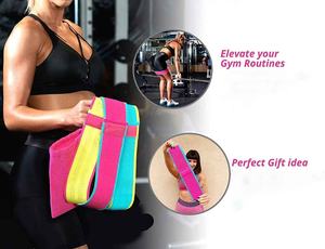 Multi Color Design Polyester Fabric Resistance <b>Band</b> Yoga <b>Exercise</b> Custom Logo & Colors Hip <b>Bands</b> Set for Yoga Hip Booty Workout - Product Image 6