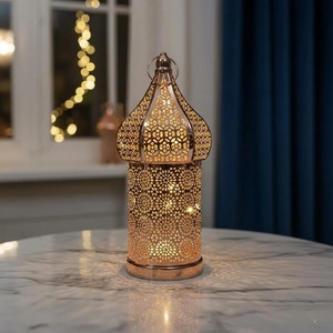 Centre de table Art Déco artisanal pour le Ramadan, en métal, multifonctionnel, vase de table pour la décoration moderne de la maison islamique - Product Image 3