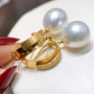 Heavy <b>Industry</b> S925 Silver Natural Pearl <b>Earrings</b> Precision Inlaid 10-11mm Pearls Comes with Complimentary Accessories - Product Image 3