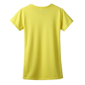 เสื้อยืดคอกลมแขนสั้นผ้าฝ้ายสีดำสำหรับผู้หญิง ทรงปกติ สวมใส่สบาย ผ้าเจอร์ซีย์ ระบายอากาศได้ดี เหมาะกับทุกฤดูกาล สีพื้น - Product Image 2