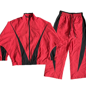 Oem/odm Men Windbreaker <b>Tracksuit</b> 100% <b>Polyester</b> Material Lightweight Breathable Customised Logo Printing Sportswear <b>Tracksuit</b> - Product Image 6