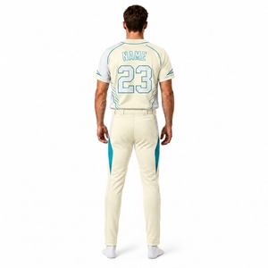 Ensemble Maillot et Pantalon Personnalisé pour Équipe de Baseball Homme – Tenue Sportive Athlétique Entièrement Sublimée avec Boutons – Fournisseur d'Usine OEM à Marque Privée - Product Image 2