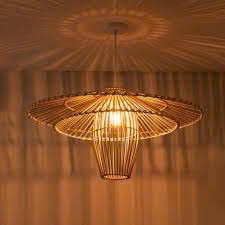 โคมไฟตั้งโต๊ะไม้ไผ่ธรรมชาติสไตล์เรโทรโมเดิร์น ไฟกลางคืนเงียบสงบ - Product Image 2