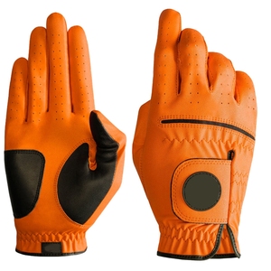 Guantes de Golf de Cuero Genuino Personalizados OEM, Ligeros, Antideslizantes, con Cierre de Gancho y Bucle, Unisex, Marca Privada, Venta al Por Mayor - Product Image 1
