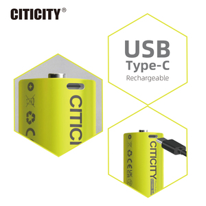 CITICITY Pilas Recargables Tipo D con Cargador USB, Iones de Litio 1.5V 7400mAh, 1200 Ciclos, 6.9 Horas de Tiempo de Carga, para Juguetes - Product Image 3