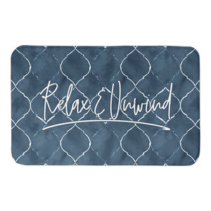 Tapis de bain relaxant et antidérapant, motif marbre bleu, absorbant et lavable en machine – Vente en gros - Product Image 3