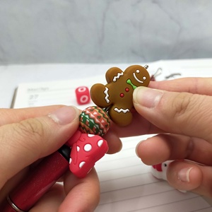 ปากกาลูกปัดซิลิโคนรูปขนมขิงน่ารัก ขายดี ของขวัญทำมือ ของชำร่วย ของที่ระลึก ขายส่ง - Product Image 5