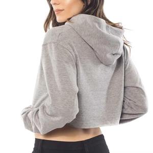 Sudadera Corta con Capucha para Mujer, 100% Algodón, Precio al por Mayor, Diseño Nuevo, Directo de Fábrica, Alta Calidad - Product Image 3