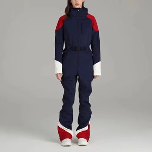 Traje de Esquí Unisex para Adultos, Impermeable, Transpirable, con Capucha y Cremallera, Aislamiento de Forro Polar, 10,000 mm, de una Pieza - Product Image 1