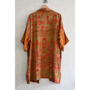 ชุดกิโมโนผ้าไหมปะติดปะต่อสำหรับผู้หญิง ชุดนอนยาวสไตล์โบโฮ เสื้อคลุมเนื้อผ้านุ่มพลิ้วสบาย - Product Image 5