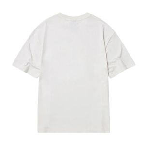 เสื้อยืดโอเวอร์ไซส์ผู้ชาย ลายวานิลลา ผ้าฝ้าย 100% 190 GSM สตรีทแวร์ เสื้อยืดพิมพ์ลายโลโก้ด้านหน้าและด้านหลัง ทรงหลวมไหล่ตก - Product Image 2
