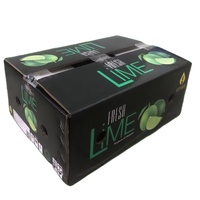 OEM 5-laags rechthoekige vouwdoos van golfkarton 34*24*14 cm UV-offsetdruk aangepaste logo limoen fruit gerecycleerde materialen
