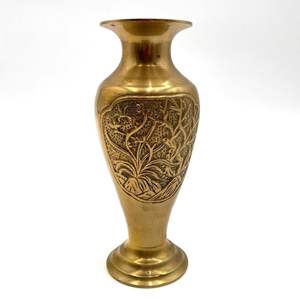 Jarrón Grande de Latón y Cobre con Diseño Floral, Hecho a Mano, Moderno, para Decoración del Hogar, Oficina, Sala de Estar, Juego de Portavelas - Product Image 2