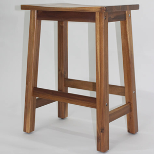 Acacia Wood Rustic <b>Antique</b> <b>Stool</b> and Ottoman-Durable Eco-Friendly Living Room Furniture for Villa Hotel Apartment - Product Image 1