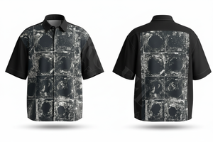 Camisa de Vestir de Manga Corta con Diseño de Patrón Abstracto, Personalizada, de Alta Calidad, para Negocios de Ropa de Trabajo, Venta al por Mayor, Moda Urbana - Product Image 4