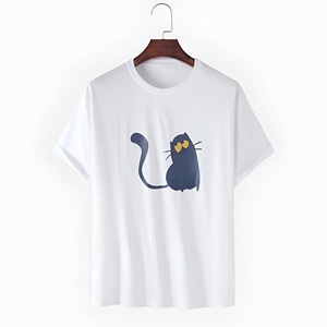 เสื้อยืดผู้ชาย ผ้าฝ้าย เสื้อยืดลำลองผู้ชาย 2025 ผ้าฝ้าย 100% แห้งเร็ว พิมพ์ลาย สีพื้น แขนสั้น - Product Image 6