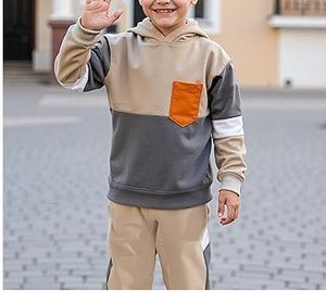 Conjunto Deportivo de Lujo para Niños, Estilo Moderno, al Por Mayor, al Mejor Precio, Sudadera con Capucha, Conjuntos Deportivos Personalizados para Niños, Conjuntos de Jogging de Verano a la Moda - Product Image 2