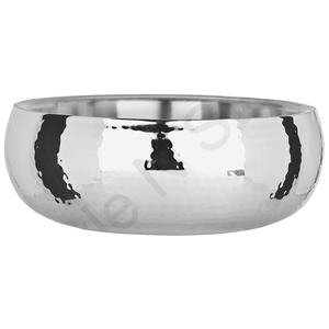 <b>Mixing</b> Double-layer Soup Salad Round Noodle <b>Bowl</b> for Restaurant Stainless Steel Double Wall Hammered Round Salad <b>Bowl</b> - Product Image 1