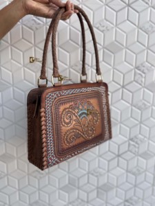 Genuine Leather New Arrival Hand Tooled Leather Shoulder <b>Bag</b> Gypsy <b>Boho</b> Latest Designer Handmade Western Stylish Multi Uses <b>Bags</b> - Product Image 2
