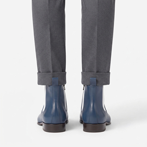 Bottines à fermeture éclair latérale pour hommes, bottines en cuir de qualité supérieure pour hommes, bottines en cuir pour garçons OEM, bottines streetwear pour hommes - Product Image 3