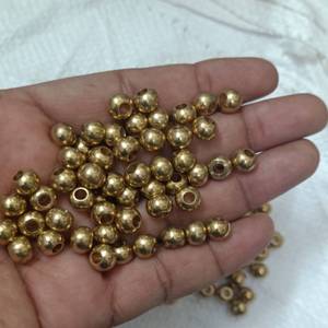 Customized Brass <b>Bead</b> for Jewelry Making Bearing Balls with Tapped Drilled or Threaded Big Hole - Product Image 3