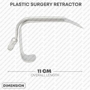 Face Lift Retractor with Light Guide 22mm Blade 11cm Illuminated <b>Plastic</b> Surgery Instrument Stainless Steel OEM Supplier - Product Image 6