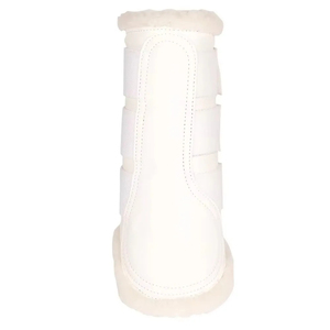 Custom Logo Leather Equestrian Fleece Lined Horse <b>Boots</b> Training Jumping Riding Event High Quality Woof <b>Brushing</b> <b>Boots</b> - Product Image 2