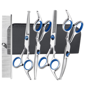 Kit de peluquería canina, kit de aseo para perros, juego de tijeras profesionales para el cuidado del pelo de perros - Product Image 1