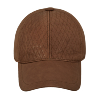Casquette de baseball unisexe en cuir avec logo personnalisé, casquette en cuir matelassée diamant, casquette de golf ajustable pour l'extérieur, plusieurs couleurs, fournisseur en gros