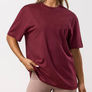 Camiseta ajustada para mujer, 100% algodón, cuello redondo, logotipo personalizado, fabricante mayorista - Product Image 2