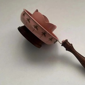 Quemador de incienso Bakhoor con mango de madera, soporte de acero para incienso, bandeja árabe para incienso, decoración del hogar, uso religioso - Product Image 4