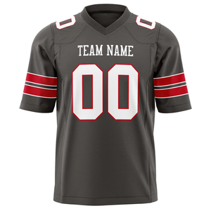 Maillot de football américain éco-responsable 2026, dernier design, pour adultes, séchage rapide, anti-UV, respirant, col en V, entièrement personnalisable - Product Image 1