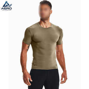 Wholesale Compression Short Sleeve T <b>Shirts</b> Custom <b>100</b>% <b>Polyester</b> Spandex Fabric Best Price Fitness Wear Compression <b>Shirts</b> - Product Image 1