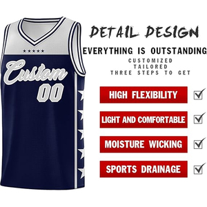 ชุดกีฬาบาสเก็ตบอลแบบกำหนดเอง เสื้อและกางเกงขาสั้น ชุดทีมพร้อมโลโก้ ชื่อ และหมายเลข สำหรับฝึกซ้อมในวิทยาลัย ผลิตจากโพลีเอสเตอร์ 100% ตัดเย็บตามสั่ง - Product Image 3