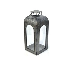 Classical Selling Metal <b>Candle</b> <b>Lantern</b> With Weathered Zinc Finish <b>Candle</b> <b>Lantern</b> for Home Decoration Handmade Customized - Product Image 1
