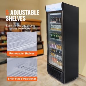 Congelatore e Frigorifero Commerciale da 420L (14,8 Cu.Ft) con Porta in Vetro per Bevande - Product Image 3